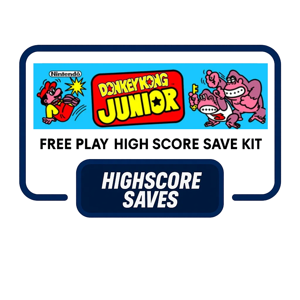 Donkey Kong Junior Free Play and High Score Save Kit Donkey Kong Junior Free Play and High Score Save Kit