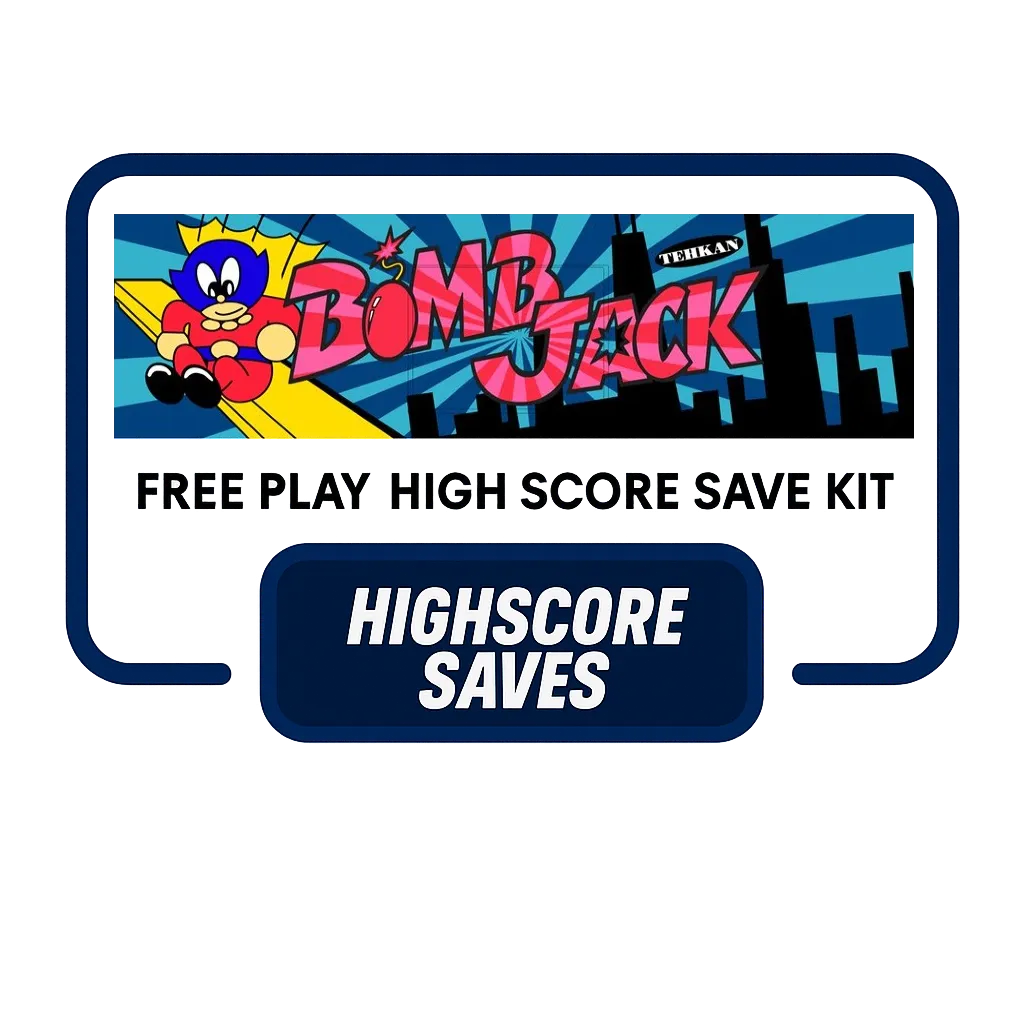 Bomb Jack Free Play and High Score Save Kit Bomb Jack Free Play and High Score Save Kit