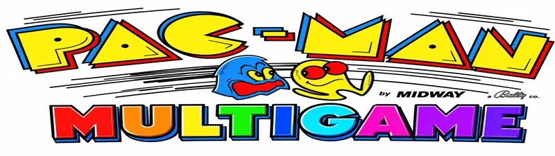 Pac-Man Multigame Free Play and High Score Save Kit installation guide marquee