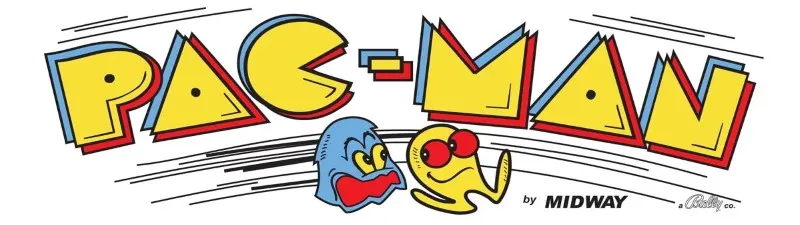 Pac-Man Free Play and High Score Save Kit installation guide marquee