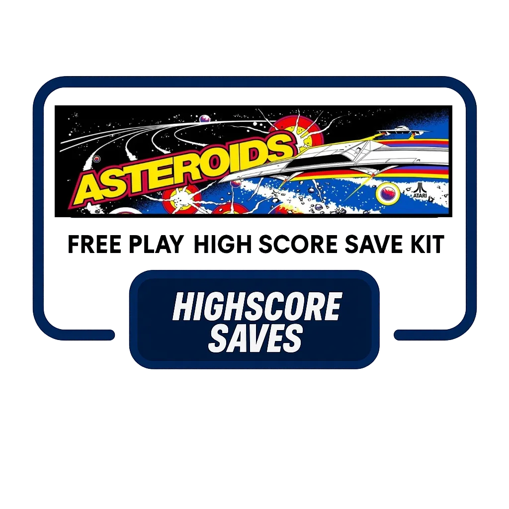 Asteroids Free Play and High Score Save Kit Asteroids Free Play and High Score Save Kit