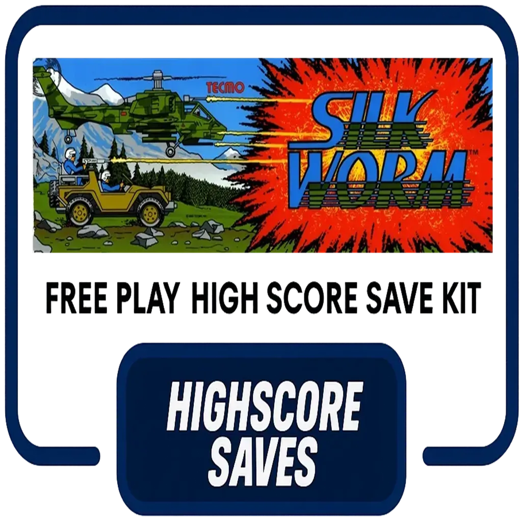 Silk Worm Free Play and High Score Save Kit