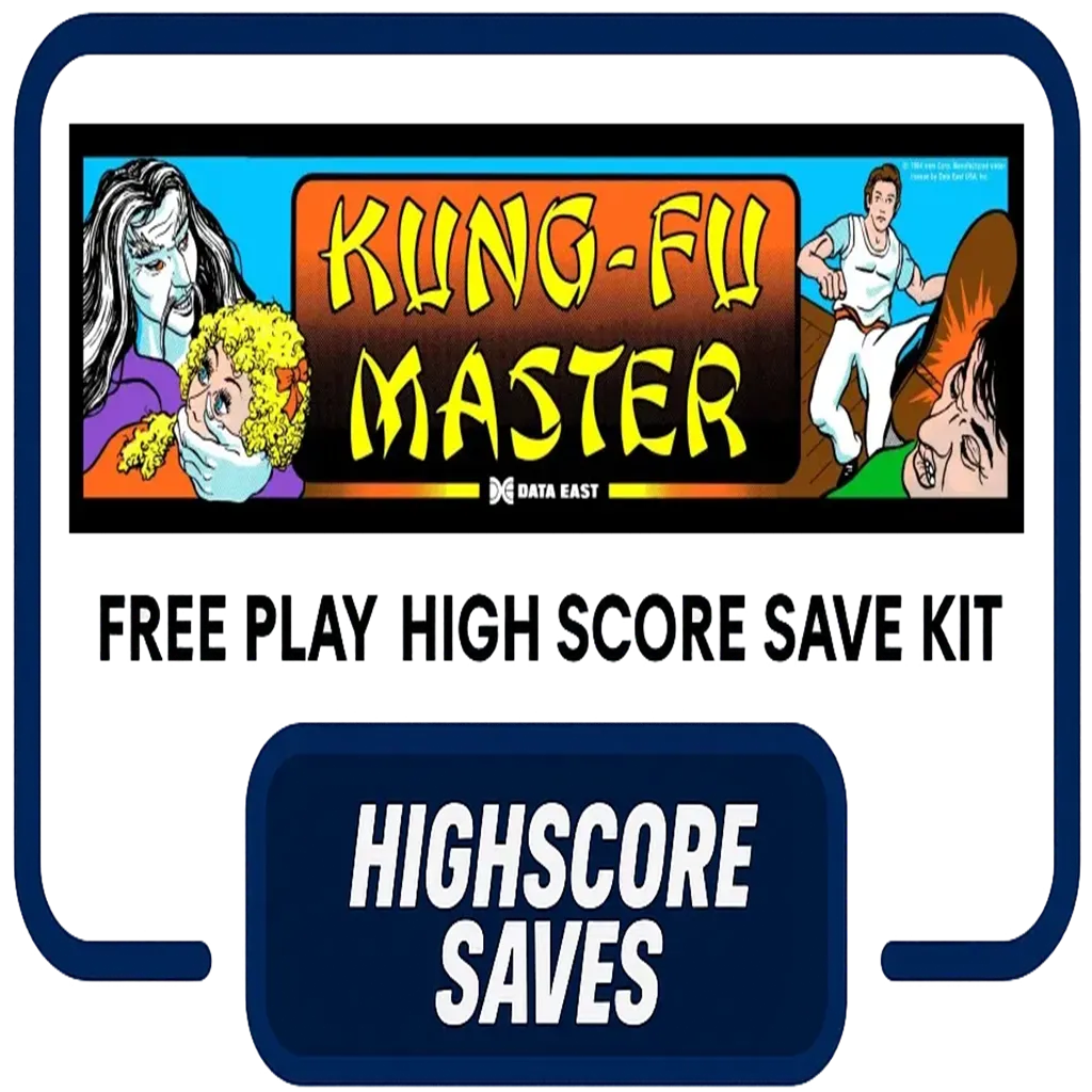 Kung Fu Master Free Play and High Score Save Kit
