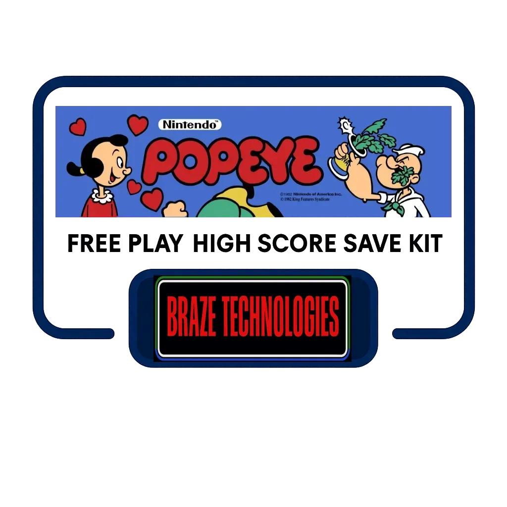 Braze Popeye Free Play and High Score Save Kit