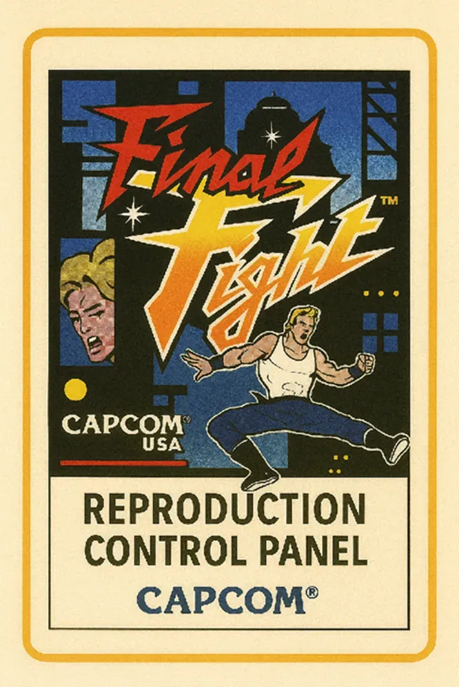Final Fight Reproduction Control Panel