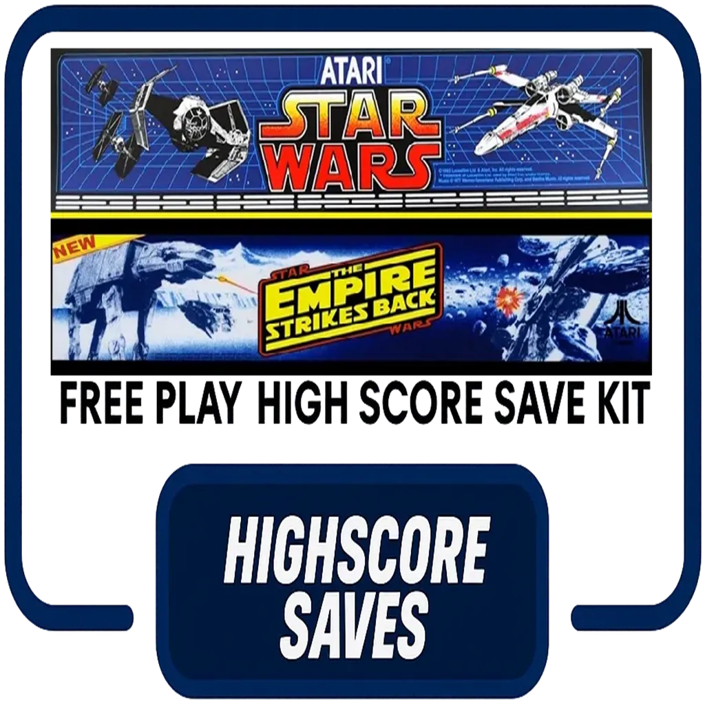 Star Wars | Empire Strikes Back Multigame Free Play and High Score Save Kit