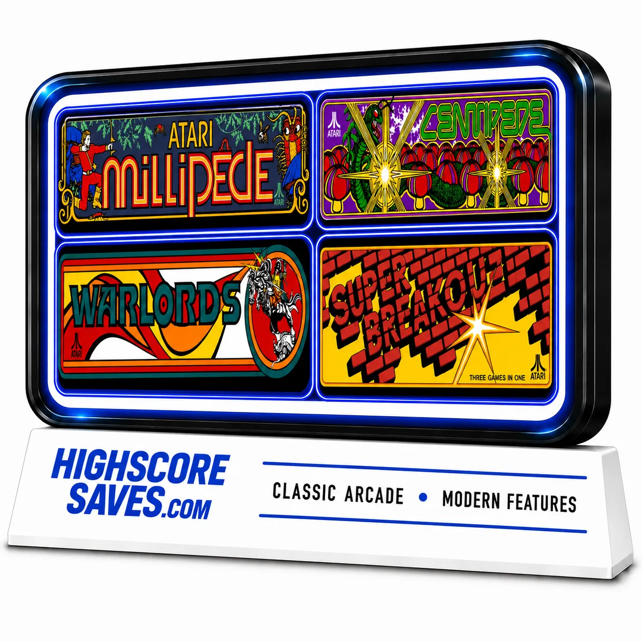 Super Multipede | Centipede | Millipede | Warlords | Super Breakout | Multigame Free Play and High Score Save Kit