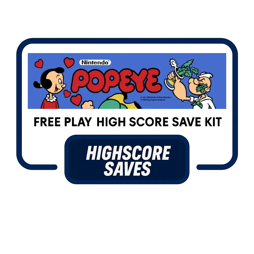 Popeye Free Play and High Score Save Kit Popeye Free Play and High Score Save Kit