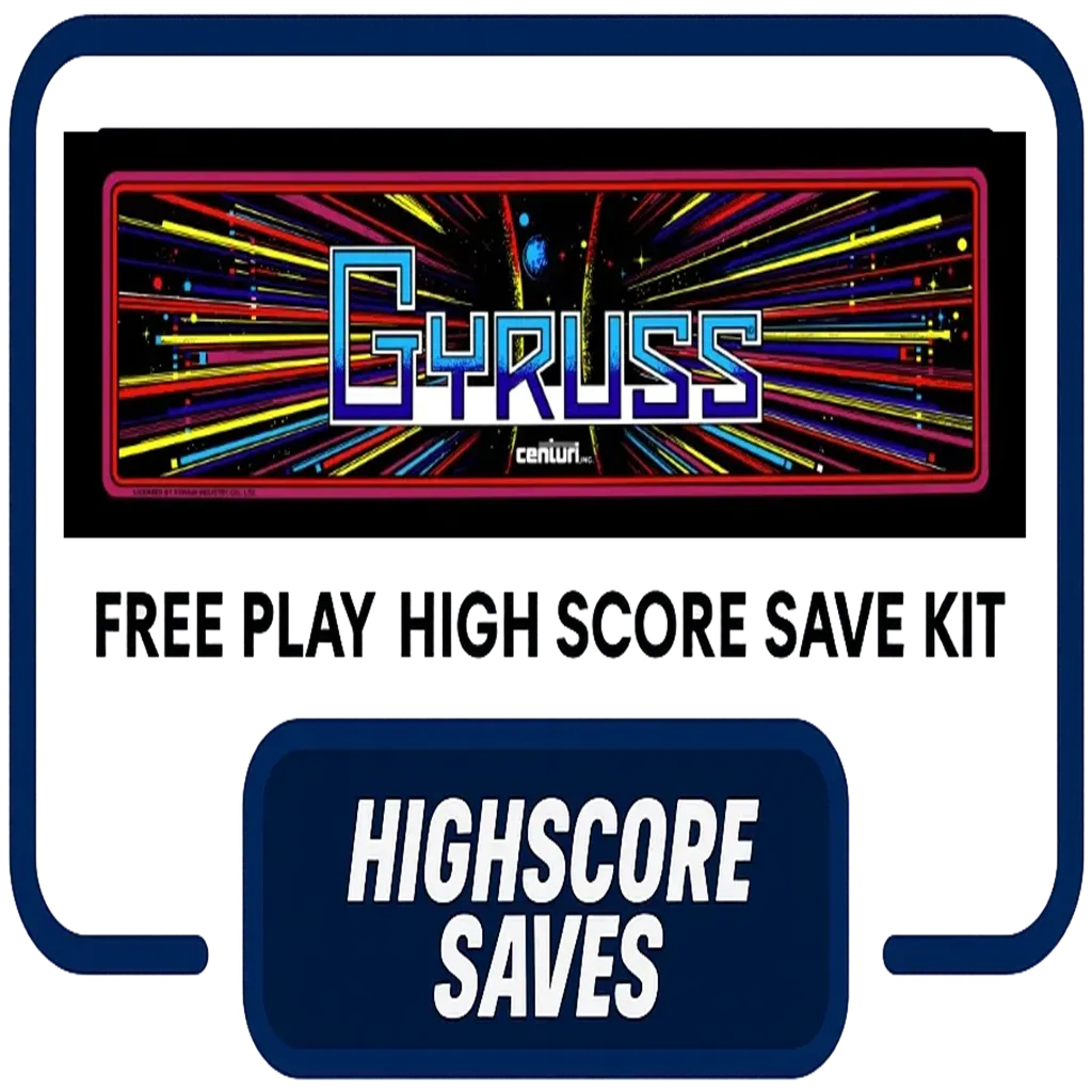 Gyruss Free Play and High Score Save Kit