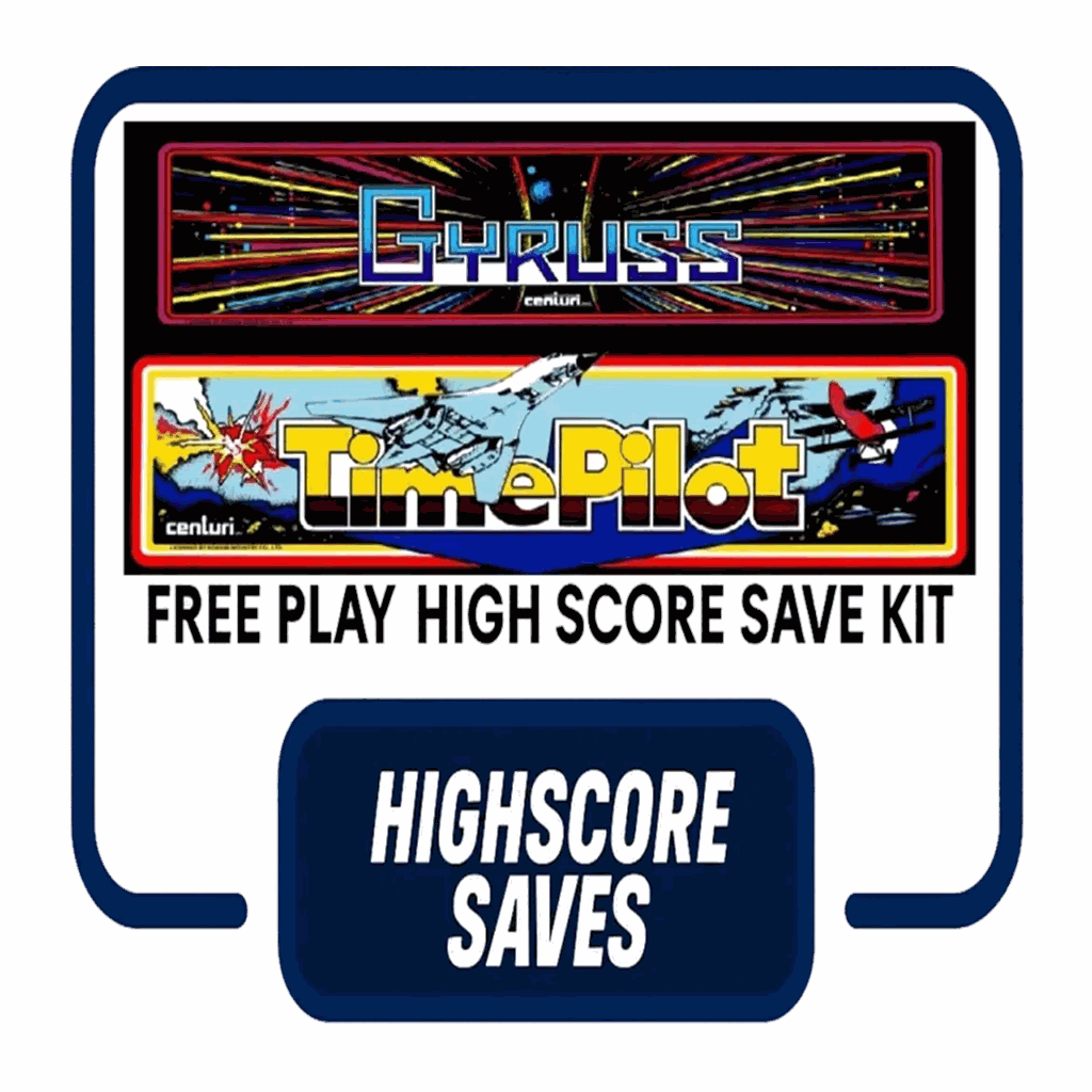 Gyruss | Time Pilot Multigame Free Play and High Score Save Kit