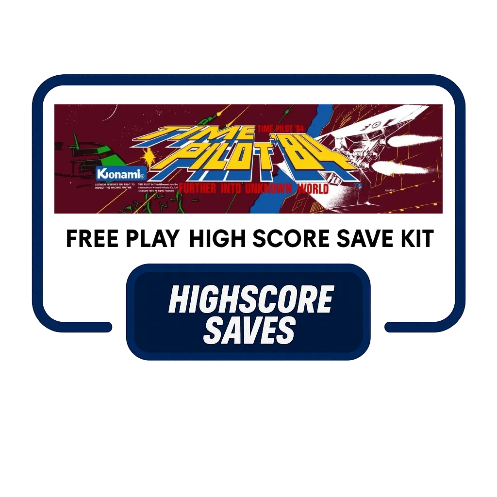 Time Pilot 84 Free Play and High Score Save Kit Time Pilot 84 Free Play and High Score Save Kit