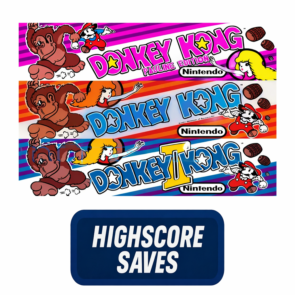 Donkey Kong | D2K | Pauline Edition Free Play and High Score Save Kit