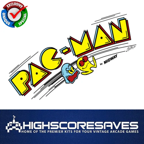 Pacman Free Play and High Score Save Kit Pacman Free Play and High Score Save Kit