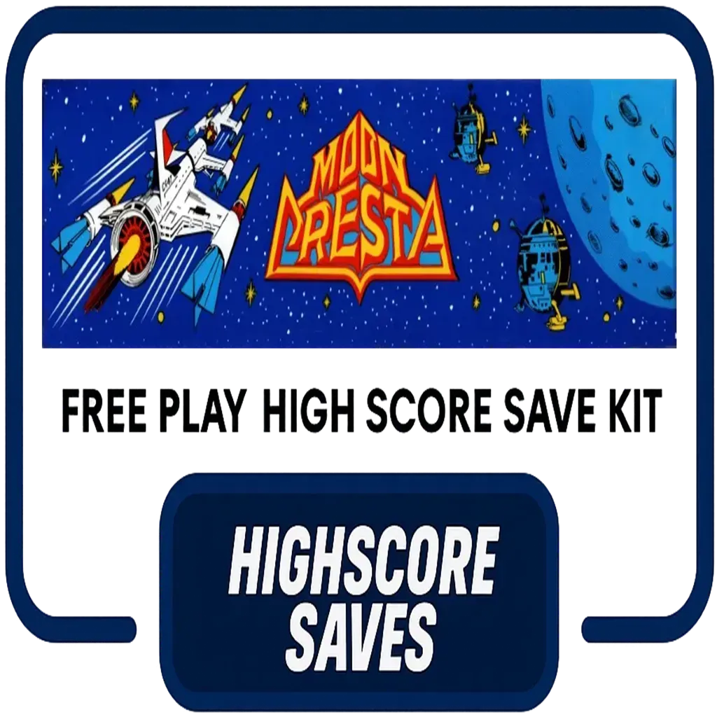 Moon Cresta Free Play and High Score Save Kit