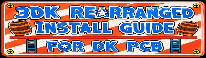 3DK Donkey Kong Rearranged Multigame installation guide marquee