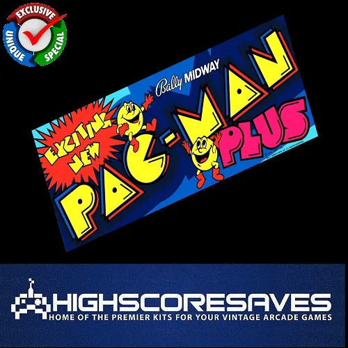 Pacman Plus Free Play and High Score Save Kit Pacman Plus Free Play and High Score Save Kit