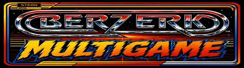 Berzerk Multigame Free Play and High Score Save Kit installation guide marquee